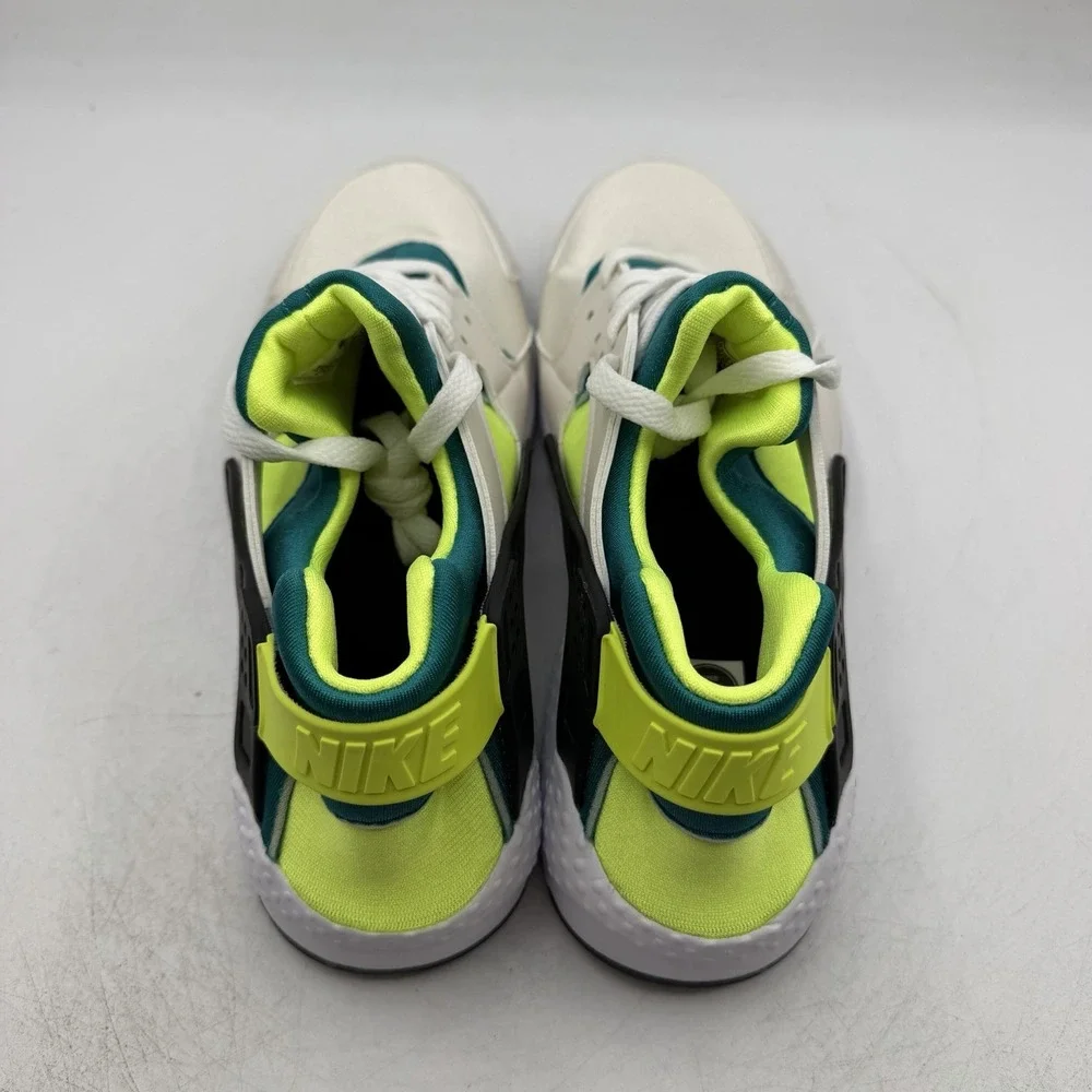 Nike Air Huarache Run GS Running Shoes YOUTH Kids Sz 7 Y White/Volt 654275-045